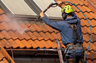 Démoussage et hydrofuge de toiture à Hary